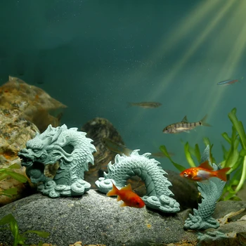 1 комплект декоративного микроландшафта аквариума с каменным драконом в китайском стиле, украшения для аквариума, Аксессуары для аквариума, украшение для домашнего стола