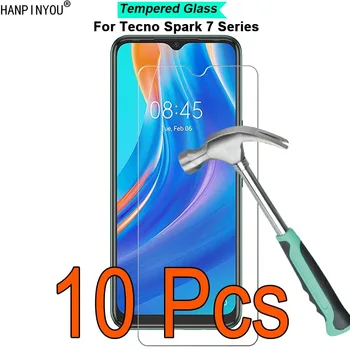10 шт./лот для Tecno Spark 7 7T Pro 7P 9H Твердость 2.5D Закаленное стекло Пленка для защиты экрана Protect Guard