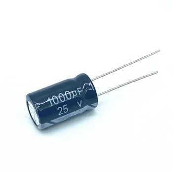 100ШТ Алюминиевый электролитический конденсатор высокой частоты 1000 МКФ 25В 25В 1000 мкФ 10X17 мм 20%