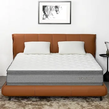 12-дюймовая Охлаждающая гелевая пена с эффектом памяти и индивидуальной внутренней пружиной, гибридный матрас для двуспальной кровати в коробке, мебель для спальни Татами