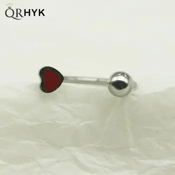 1шт С-образное кольцо в форме сердца для губ, женское кольцо для пирсинга из нержавеющей стали, ювелирные изделия для тела