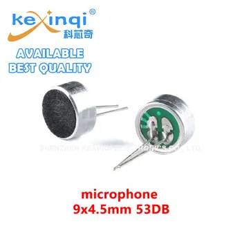 20 шт./лот DIP PinMicrophone 9 * 4,5 мм 9x4,5 Емкостный электретный микрофон звукосниматель MIC