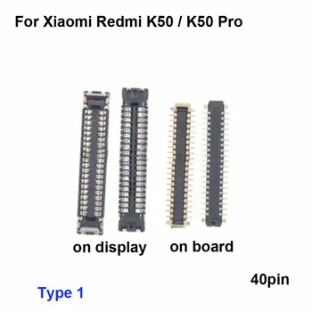2шт разъем FPC для Xiaomi Redmi K50 ЖК-экран дисплея на гибком кабеле на материнской плате материнская плата для Xiaomi Redmi K50 Pro