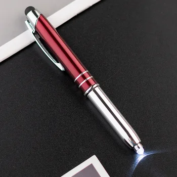 30 шт. лампа-ручка сенсорная шариковая ручка светодиодная лампа многофункциональная ручка три в одном