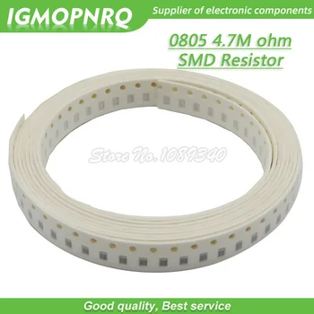 300шт 0805 SMD резистор 4,7 М Ом Чип-резистор 1/8 Вт 4,7 М 4M7 Ом 0805-4,7 М