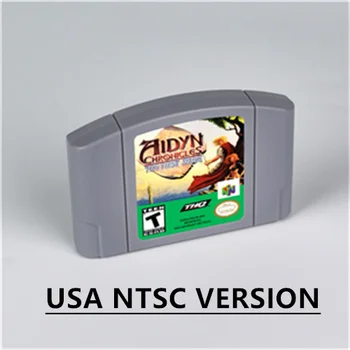 Aidyn Chronicles - Первый Mage для ретро 64-битного игрового картриджа, версия для США в формате NTSC, детский игровой подарок