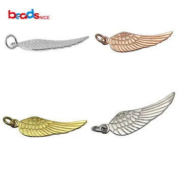 Beadsnice ID28437 лидер продаж крыло ангела шарм стерлингового серебра подвески оптовая продажа крыло шарм для изготовления браслетов