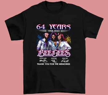 Bee Gees 64Th Thank You For The Memories, черная футболка унисекс всех размеров