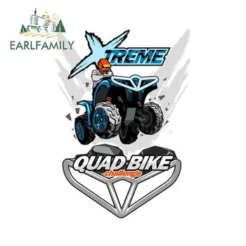 EARLFAMILY 13 см x 9,2 см для Xtreme Quad Bike Challenge Водонепроницаемая наклейка Виниловый материал Аниме Водонепроницаемые наклейки для стайлинга автомобилей