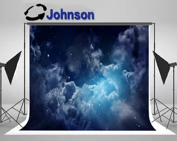 JOHNSON Звездное пространство Галактика Ночное небо облака Звезды Облака фото фон Высококачественная компьютерная печать вечерние фоны
