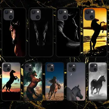 RUICHI Running animal horse Чехол для телефона iPhone 11 12 Mini 13 Pro XS Max X 8 7 6s Plus 5 SE XR Shell