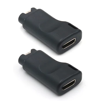USB C-4pin Адаптер Для Зарядки Garmin Fenix 7 7S 7X 6S 6X Forerunner 45 45S 245 245M 935 Смарт-Часы T84D microUSB Конвертер