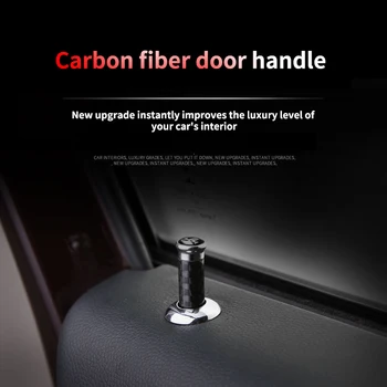 Автомобильный универсальный дверной подъемник из углеродного волокна дверной засов из углеродного волокна со стандартным откидным замком модификация интерьера внутренний засов