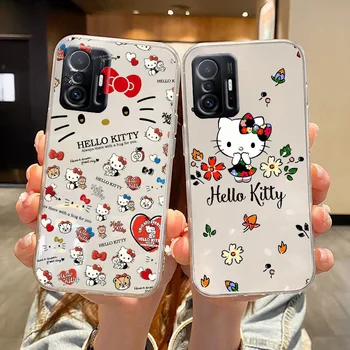 Аниме Hello Kitty Милый Для Xiaomi Redmi 12C 11A 11 10C 10X9T 9C 9AT 9A 8A 7A S2 6A A1 Плюс Прозрачный Мягкий Чехол Для Телефона