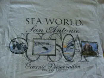 Винтажная футболка SEA WORLD San Antonio Oceanic Conservation Ограниченной серии L