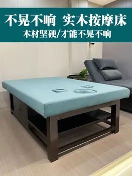 Выдвижная кровать тайская массажная кровать из массива дерева с отверстием для рук массажная кровать терапевтическая кровать спа-кровать