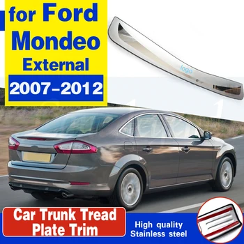 Высококачественная Защита Заднего Бампера из нержавеющей стали, Накладка Протектора Багажника для Ford Mondeo с 2007 по 2012 Год, Автозапчасти