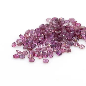 Высококачественный натуральный драгоценный камень Фиолетовый сапфир круглой огранки 1,8 мм Для изготовления ювелирных изделий Прямые продажи с фабрики