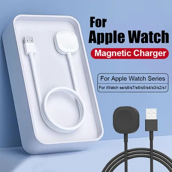 Для Apple Watch Charger SE S8 S7 S6 S5 S4 S3 S2 S1 Портативный Магнитный Кабель Зарядного Устройства Для Apple Watch Series 8 7 6 5 Быстрая Зарядка