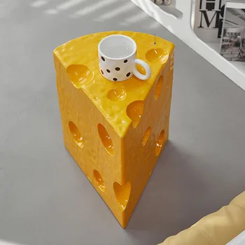 Желтый Приставной столик Треугольник Современный дизайн гостиной в скандинавском стиле Украшение маленького журнального столика Мебель для дома Таволино Да Салотто