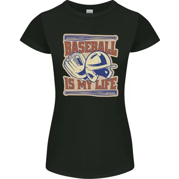 Женская футболка Миниатюрного Кроя с длинными рукавами Baseball is My Life