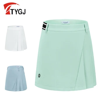 Женская юбка-полукомбинезон TTYGJ Golf, летняя и осенняя новинка, короткая юбка Sports Vitality, 100 складок, эластичные брюки с антибликовым покрытием, быстросохнущие брюки