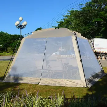 Защита от комаров Семейная Палатка Тент Рыболовная сетка Тент Пляжное Укрытие для автомобиля Палатка Навес на 5-8 человек Солнцезащитный крем для кемпинга на открытом воздухе