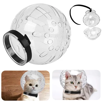 Защитный капюшон, намордник для кошек, защита от вылизывания, Защита от укусов, Дышащая маска для ухода за ванной
