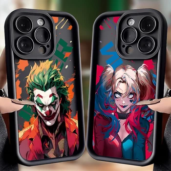 Злодейка Marvel DC Харлин Квинзел Чехол для iPhone 15 14 13 12 11 Pro Max XS X XR 8 7 6S 6 Plus SE 2020 The Joker Cover Funda