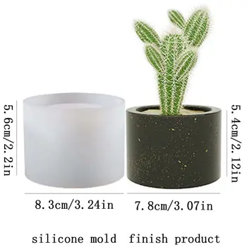 Изготовление суккулентных растений из бетона, силиконовая форма, 3D цветочный горшок, гипсовый подсвечник для ароматерапии, форма для цементного горшка своими руками