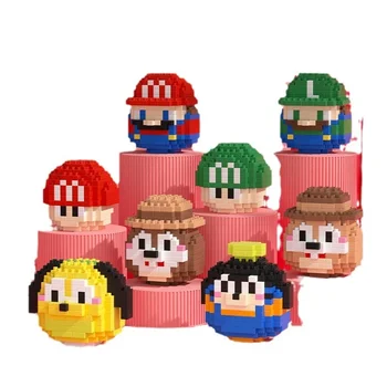 Изображение игрового персонажа Животные Супер Марио Строительные блоки Мини-фигурки Милые блоки Собирают мультяшные игрушки Кирпичи