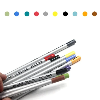 Керамическое искусство Подглазурные цветные карандаши Керамическая ручная роспись крючком