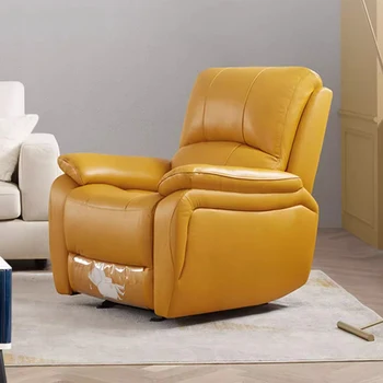 Кожаная поролоновая губка, диван в скандинавском стиле, минималистский Ленивый диван с одной ручкой, Минималистская прямая мебель для спальни Mueble Sala