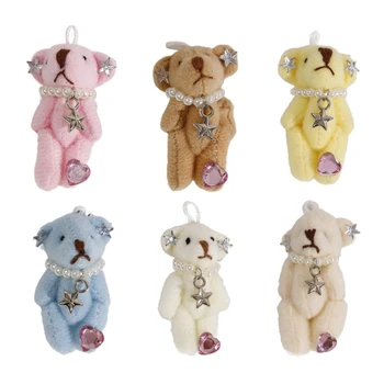 Куклы-медведи из мультфильма, подвески для сумок, брелок-подвеска для сумок, плюшевый материал F0S4