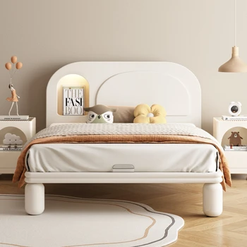 Маленькая кровать Маленькая Квартира с Ночником 1,2 М Простая Современная Односпальная Кровать Для Мальчиков и Девочек