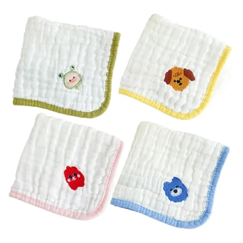 Маленькое квадратное полотенце для лица, слюнявые полотенца, мягкое впитывающее полотенце для рук новорожденного
