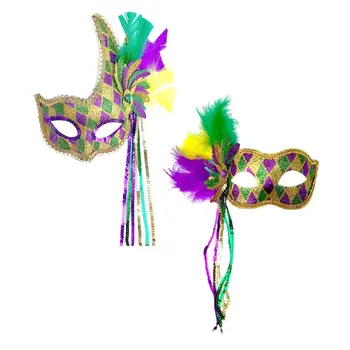 Маскарадная маска из перьев, маска на половину лица, маска для Хэллоуина, маска для реконструкции