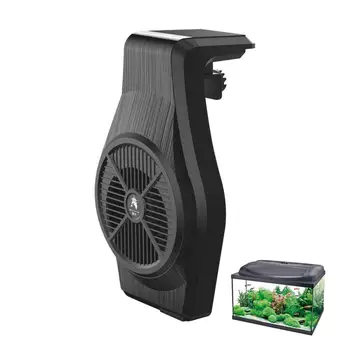Мини-аквариумный охладитель 25 Вт, черный, белый, подвесной аквариумный вентилятор, охлаждающие принадлежности для креветок, маленькие охлаждающие вентиляторы с одной головкой