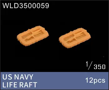 МОДЕЛИ WULA WLD3500059 Спасательный плот ВМС США в масштабе 1/350 с 3D-печатью деталей