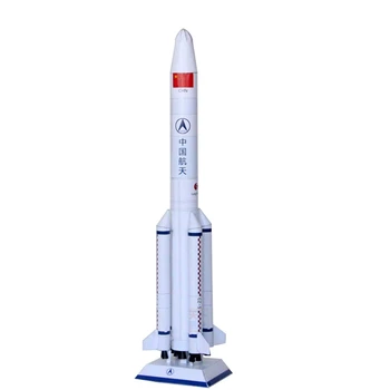 Модель космического полета своими руками размером 1: 130 45 см, статическая компоновка для курса рукоделия для учеников бумажной модели ракеты Long March 5.