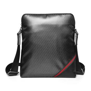 Мужская сумка из углеродного волокна, сумка через плечо, Деловая Повседневная Мужская сумка, рюкзак, вертикальная сумка через плечо