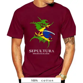 Новая футболка Sepultura Metal Rock Band, Черно-белая хлопковая футболка на заказ