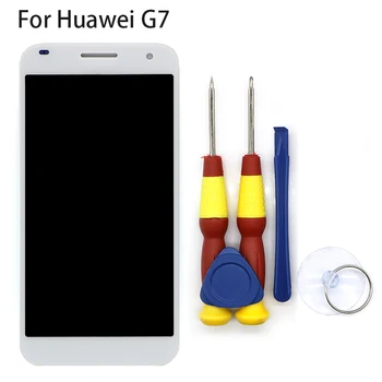 Новый оригинальный сенсорный ЖК-дисплей ЖК-экран для Huawei G7 Запасные части + инструмент для демонтажа + клей 3 м