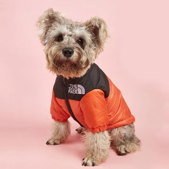 Одежда для собак Зимняя Зимняя куртка для большой собаки, Ветрозащитное теплое пальто, костюм французского бульдога чихуахуа, одежда для домашних животных в холодную погоду