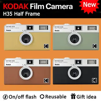 Оригинальная полукадровая камера KODAK EKTAR H35, 35-мм пленочная камера, Многоразовая пленочная камера со вспышкой, Пленочная камера, дополнительная пленка