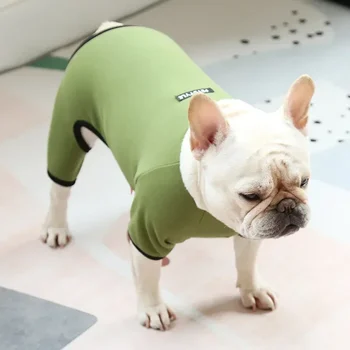Пижама для четвероногих собак из флиса для собак малой и средней жирности, теплая