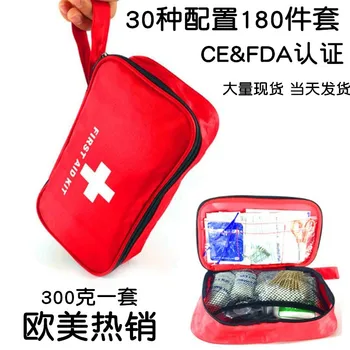 Портативный 180 шт Аварийный набор для выживания Аптечка первой помощи для лекарств Открытый Кемпинг Пеший туризм Медицинская сумка Аварийная сумка