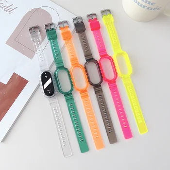 Прозрачный ремешок для Xiaomi Mi Band 8 Мягкий силиконовый сменный браслет из ТПУ Браслет для часов Miband 8 Ремешок для часов Correa Accessorie