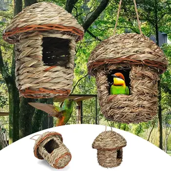 Прочный Домик Колибри Ручной работы, место для отдыха, Легкий Подвесной Домик для птиц Колибри на открытом воздухе