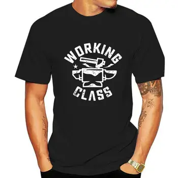 Рабочий класс, наковальня, молот, кузнец, работа по металлу, мужская черная удлиненная футболка, модный бренд, крутые мужские футболки